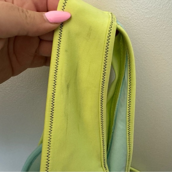 Victoria’s Secret Blue & Yellow Zipper Back Bikini Top - Picture 7 of 7